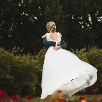 Mari et Femme pour une photo de mariage
