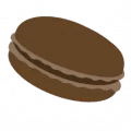 macaron chocolat